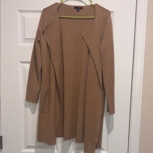 J Crew Women's Tan Open Front Cardigan Size XS